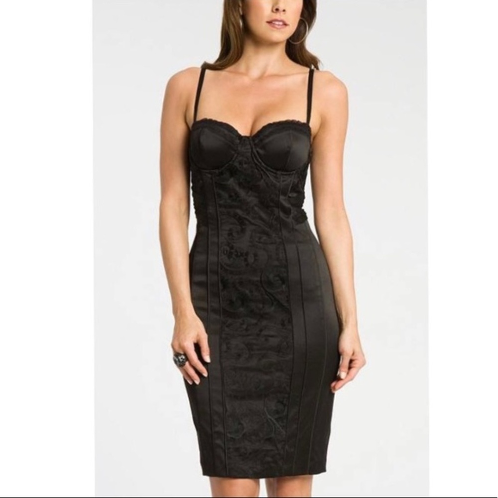 Marciano Black Bustier Dress